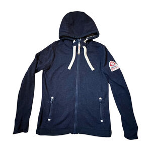 Superdry Small Loco full zip fleece full zip hoodie Navy